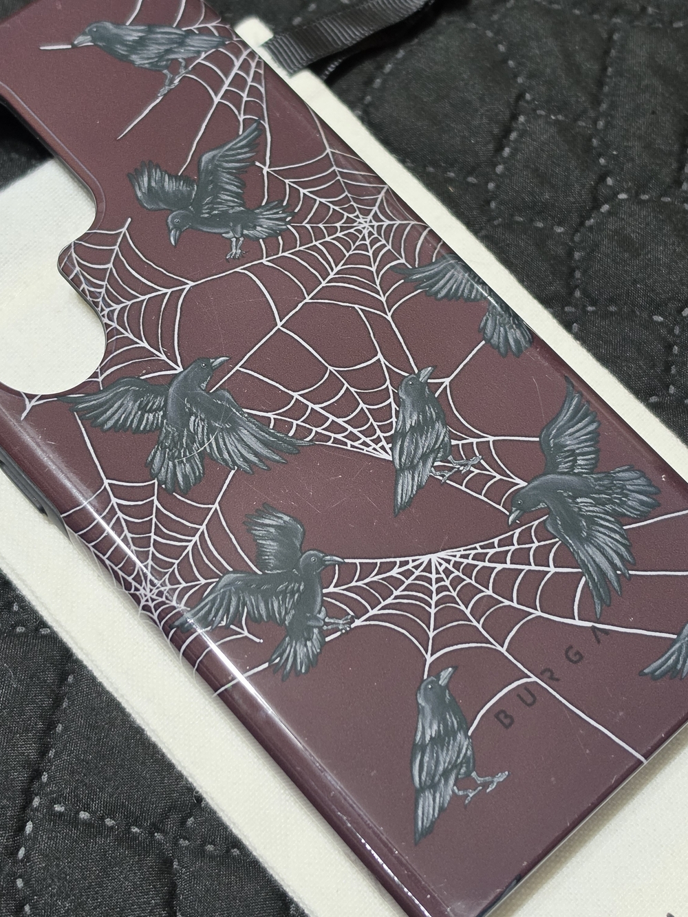 BURGA Samsung S24 Ultra Gothic Ravens & Webs Phone Case